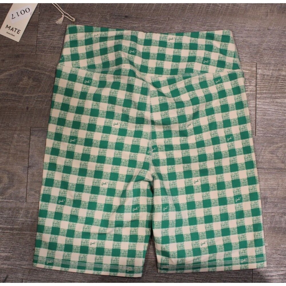 MATE THE LABEL LISA SAYS GAH WOMEN'S ORGANIC COTTON BIKER SHORTS PRINTED XS NWT - Picture 8 of 8